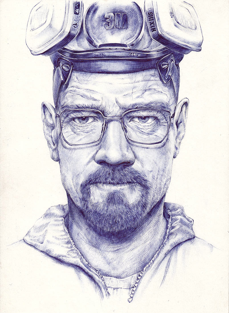 TO W.W ——《绝命毒师》Walter White(图ZMTM4MDM5MjQ=) - 绘画 - 站酷设计师狼王加冕原创素材 - 站酷ZCOOL