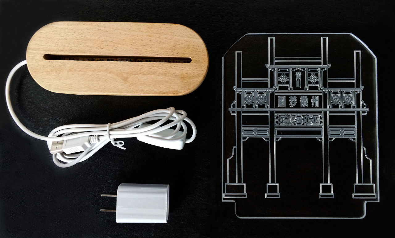 文创徽州牌坊小夜灯|工业/产品|生活用品|白蔡鱼 - 原创作品 - 站酷