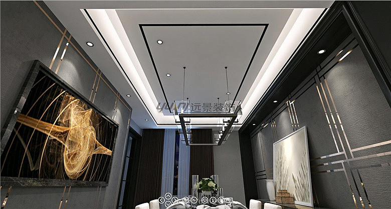 御龙天峰130平装修-江北御龙天峰设计效果图-远景装饰江北店面有店吗？地址在哪里（图ZNjUwOTQ3Njg=） - 建筑设计 - 站酷设计师重庆室内设计师原创素材 - 站酷ZCOOL