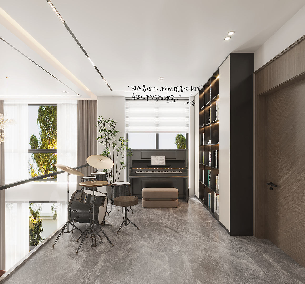 现代挑空别墅方案设计/我一直想从你的窗子里看月亮