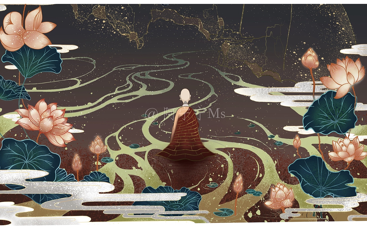 镜花水月，相由心生。（图ZMjc3MjEwMjg0） - 创作习作 - 站酷设计师阿宁宁Ms原创素材 - 站酷ZCOOL