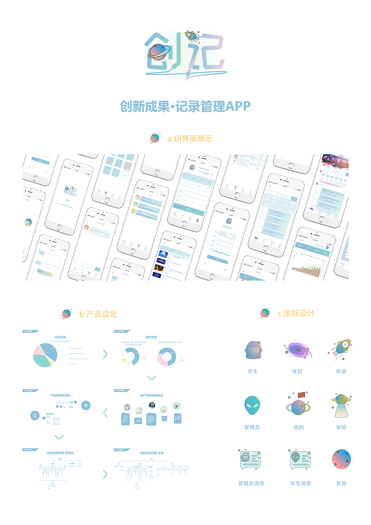 交互设计：大学生创新成果管理APP（图ZMjc5NTQ2MjI4） - 交互/UE - 站酷设计师清茗谷雨原创素材 - 站酷ZCOOL