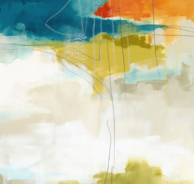 抽象手绘|空间|商业空间设计|华雅诗装饰画黄悦_原创作品-站酷zcool