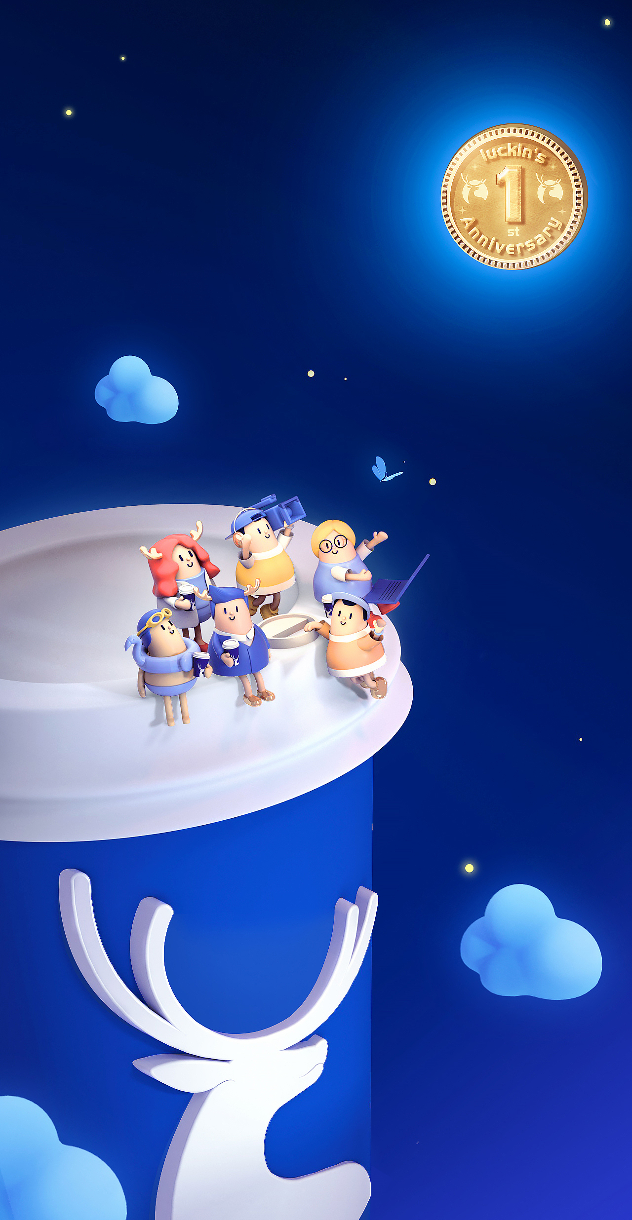 『luckin coffee』2018, 陪你走过的“蓝”忘时光!