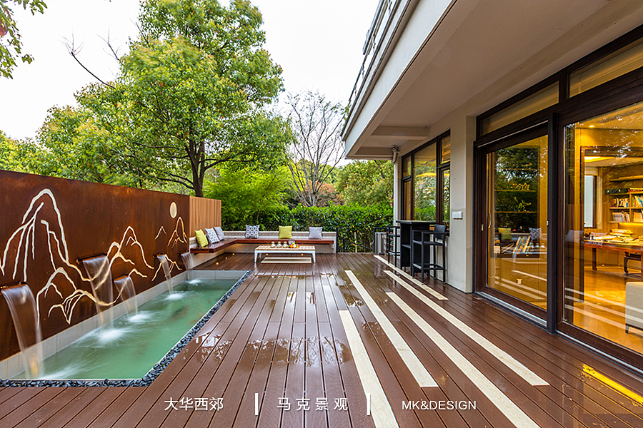 山水间的现代庭院