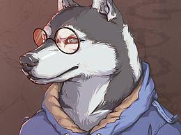 近期动物主题插画 分享