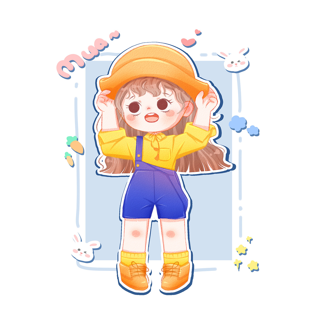 画个小头像（图ZMzgyMDk0NjY4） - 创作习作 - 站酷设计师汤圆不辣原创素材 - 站酷ZCOOL