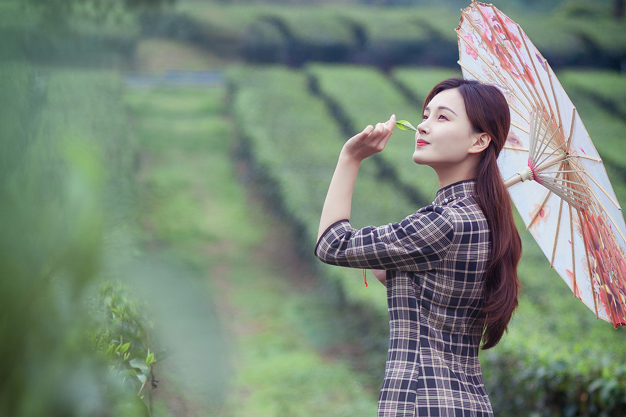 一帘春欲暮，茶烟细杨落花风（图ZMTcwMzgxNzI0） - 人像摄影 - 站酷设计师桃子jun原创素材 - 站酷ZCOOL