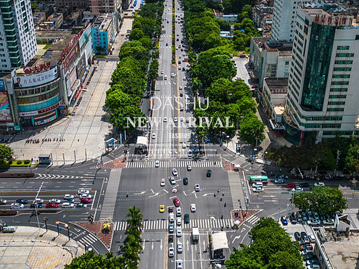 航拍北海 海城区建筑