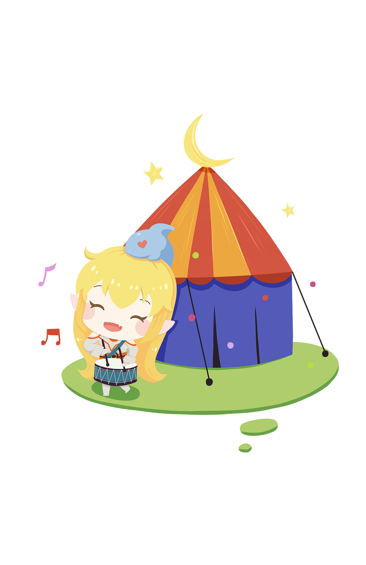 斗鱼鲨鱼娘设计/人设/扁平/Q版/表情包延展/壁纸/应用（图ZMjQyMzIyNDQ4） - 闪屏/壁纸 - 站酷设计师阿步秀秀原创素材 - 站酷ZCOOL