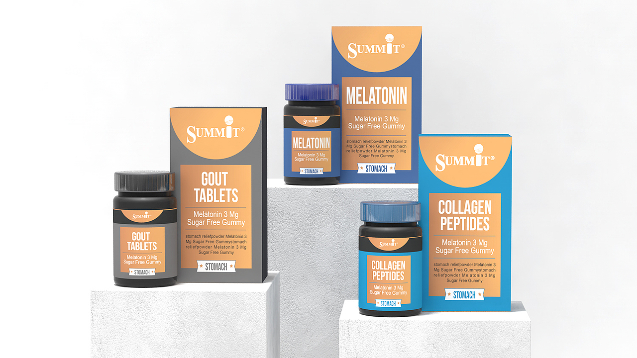 进口保健品包装PI设计