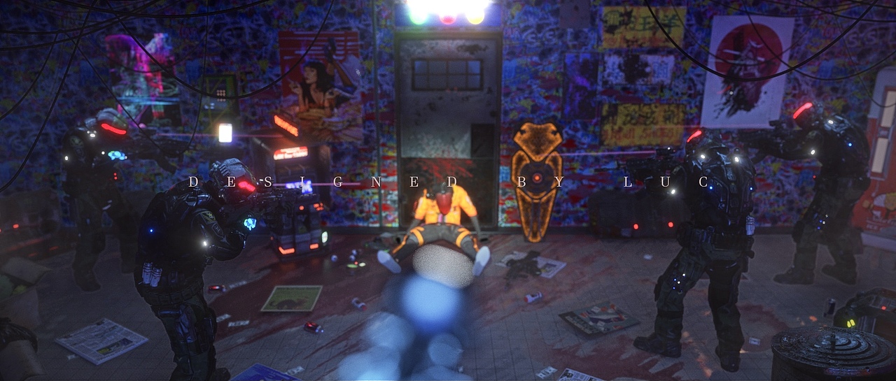 INHERIT(赛博朋克场景第一弹)（图ZMjUwNjU5MzUy） - 场景 - 站酷设计师战部渡原创素材 - 站酷ZCOOL