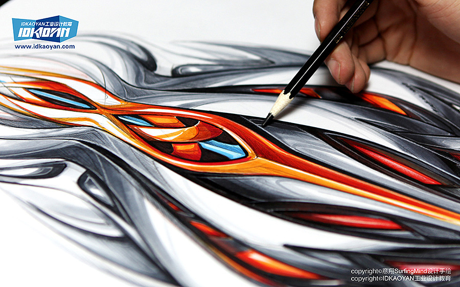 【工业设计形体设计 范稿】老师课堂示范作品|临摹范稿——IDKAOYAN&意翔工业设计教育 “Wednesday pics 九月第22期”