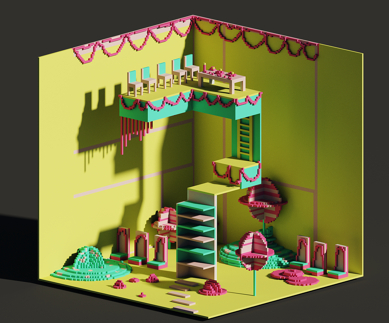 Magicavoxel的小模型（图ZMjA5ODcyNTIw） - 其他平面 - 站酷设计师蓝1753原创素材 - 站酷ZCOOL