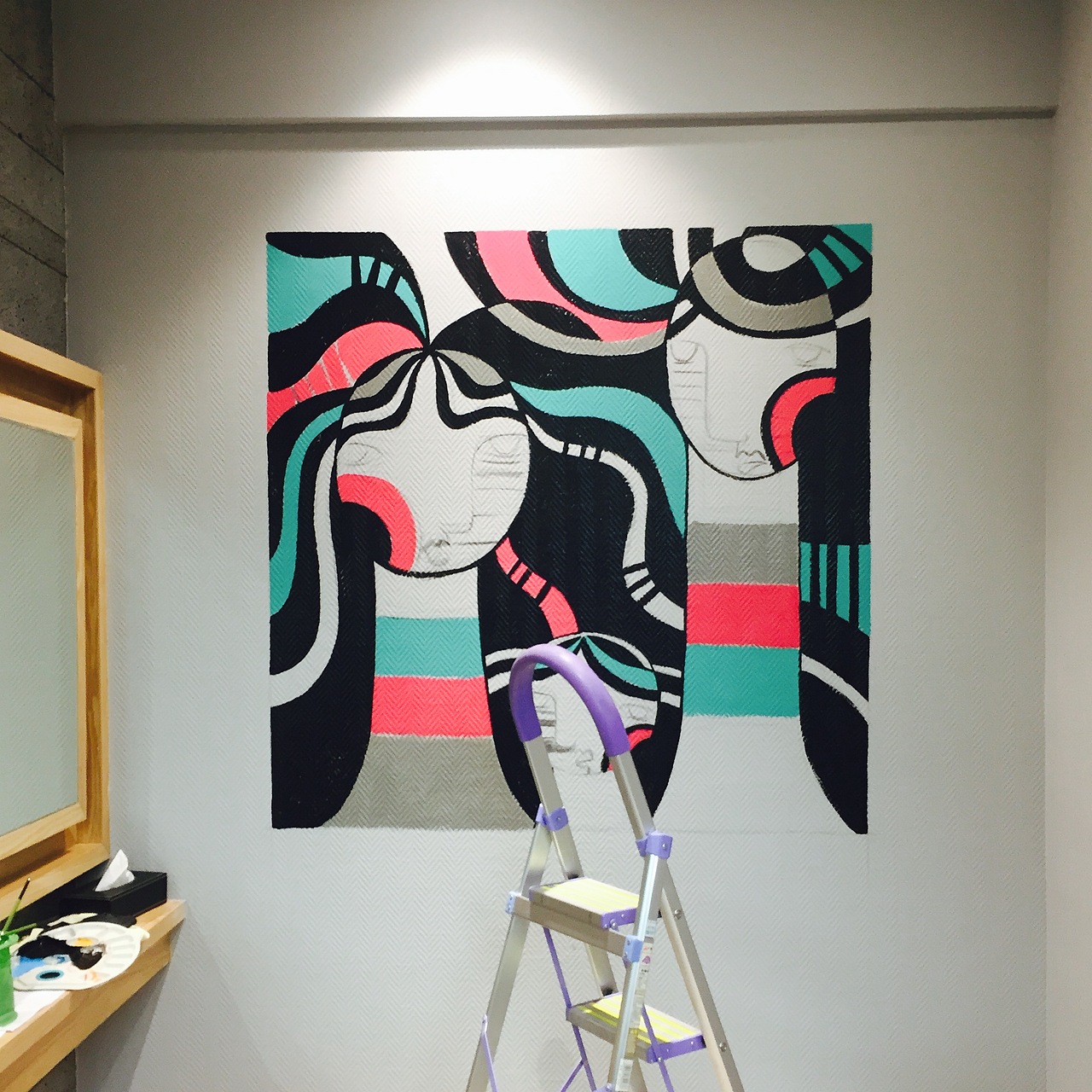 装饰画涂鸦墙作品（图ZNjA1NDY5NTI=） - 新锐潮流插画 - 站酷设计师鲸空WHALE_SKY原创素材 - 站酷ZCOOL