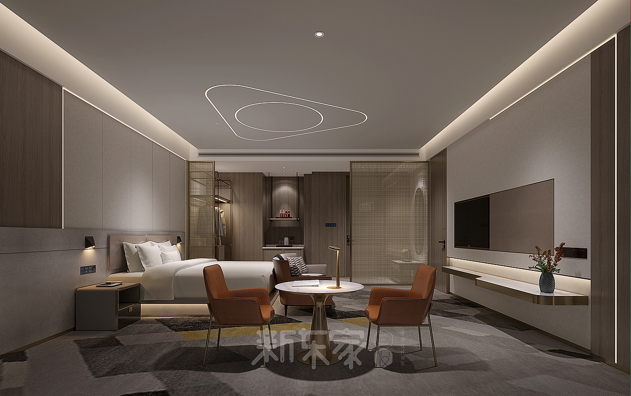 成都轻奢酒店设计|南充轻奢酒店设计|新东家设计（图ZMjQzMTg1NDg4） - 家装设计 - 站酷设计师88成都酒店设计原创素材 - 站酷ZCOOL