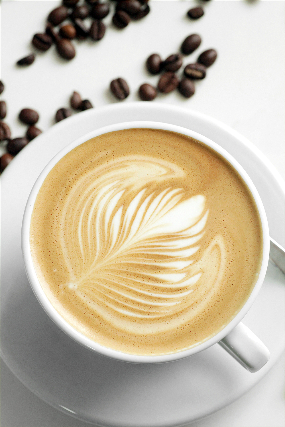 卡布奇诺咖啡菜品摄影图片