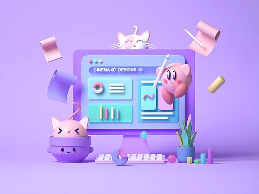 C4D作业-3个月的学习成果