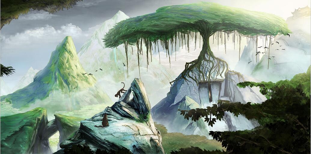 秘境之城（图ZMzk0MTQ3NzY=） - 创作习作 - 站酷设计师风之赤兔原创素材 - 站酷ZCOOL