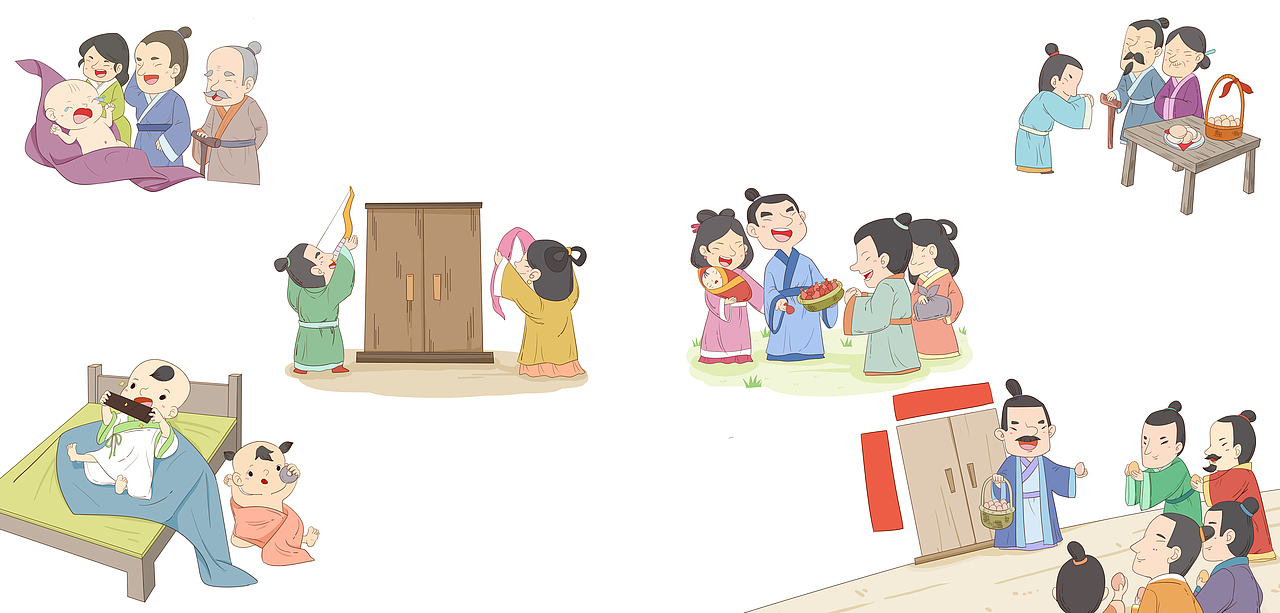 我们的礼仪（图ZMjY3NDY0Njgw） - 商业插画 - 站酷设计师春秋笔绘原创素材 - 站酷ZCOOL