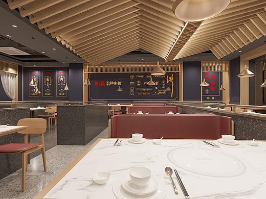 【三景装饰】粥六福全牛鲜味馆全案策划