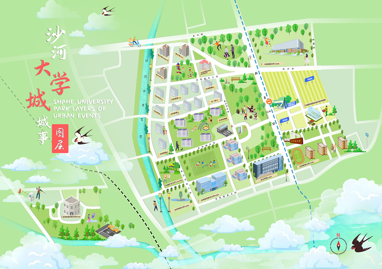 地图插画
