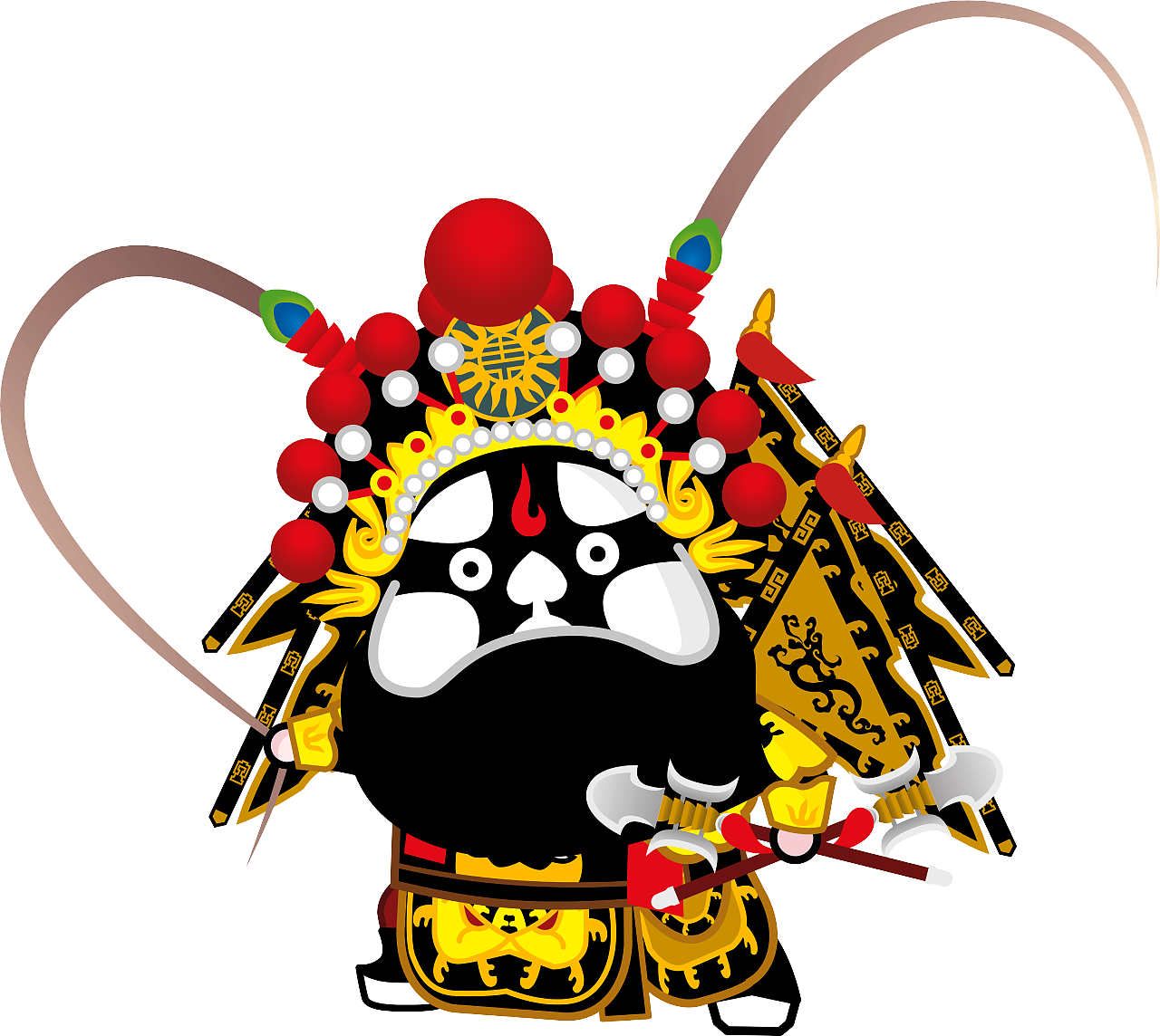 国粹京剧国粹宝贝q版京剧动漫卡通高清大图