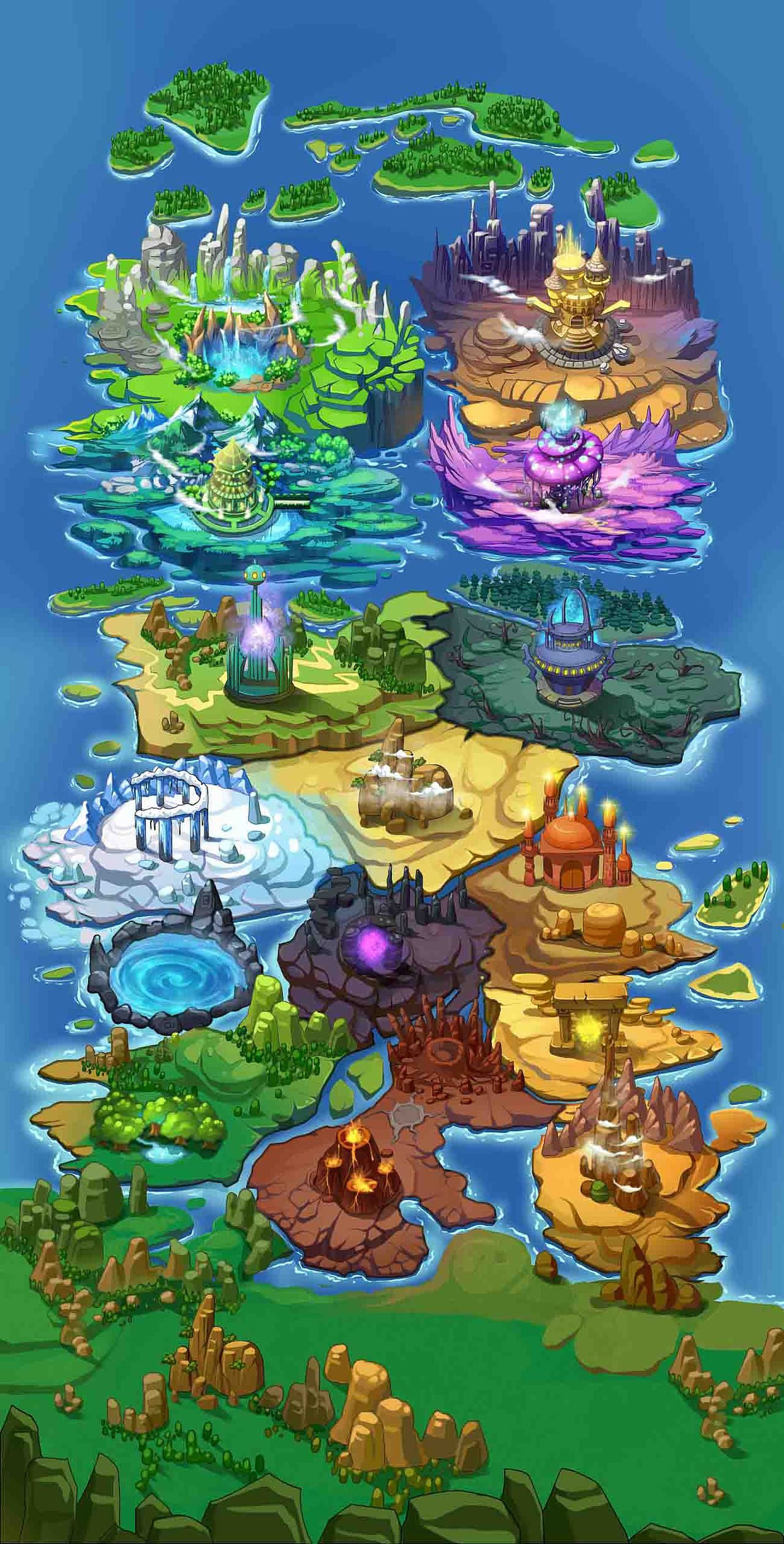 一组游戏场景（图ZMjE5NDY1NDM2） - 游戏原画 - 站酷设计师三角白原创素材 - 站酷ZCOOL