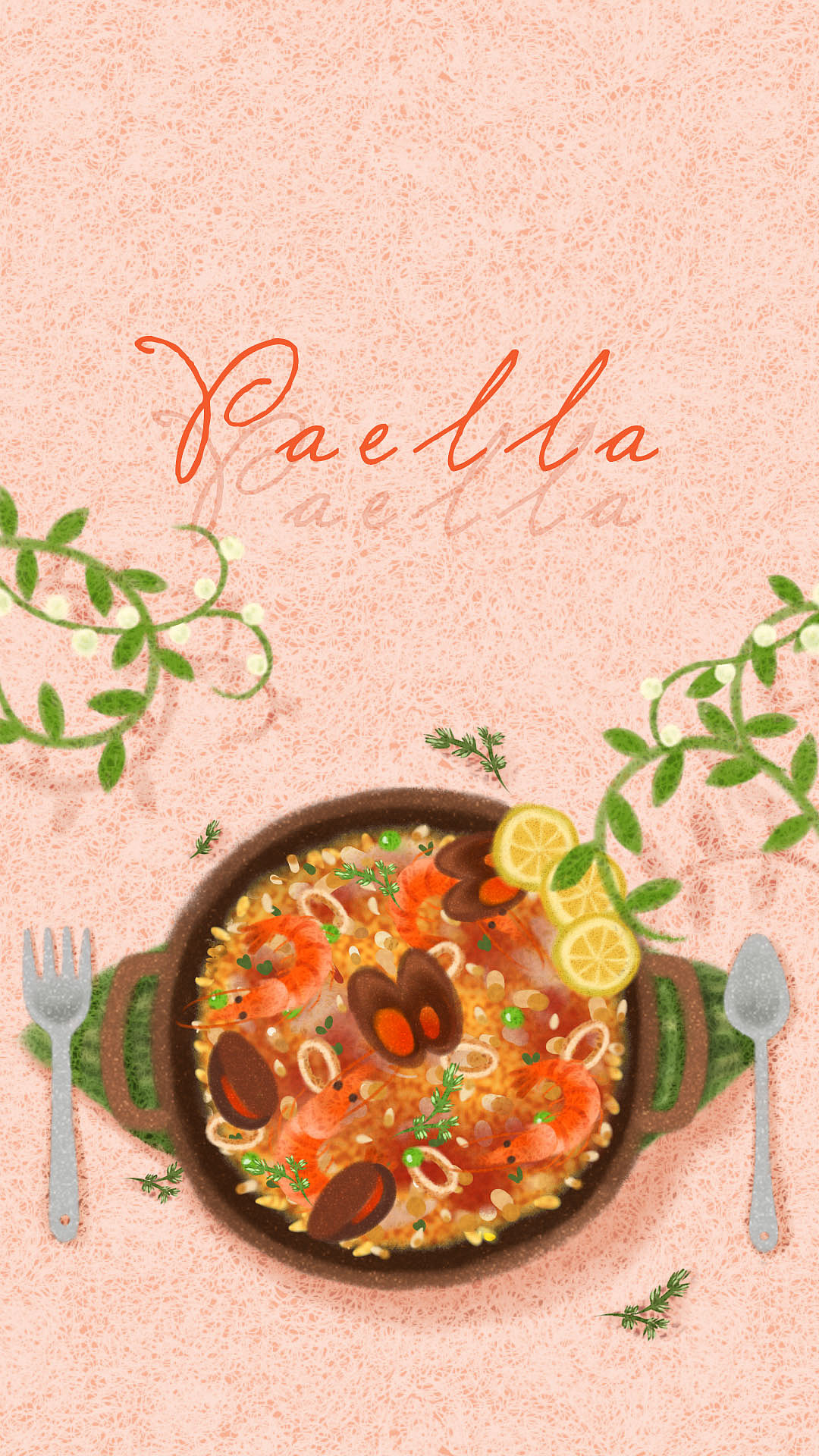 西班牙海鲜饭（图ZOTYwNzE0MTI=） - 商业插画 - 站酷设计师ballerinabunny原创素材 - 站酷ZCOOL