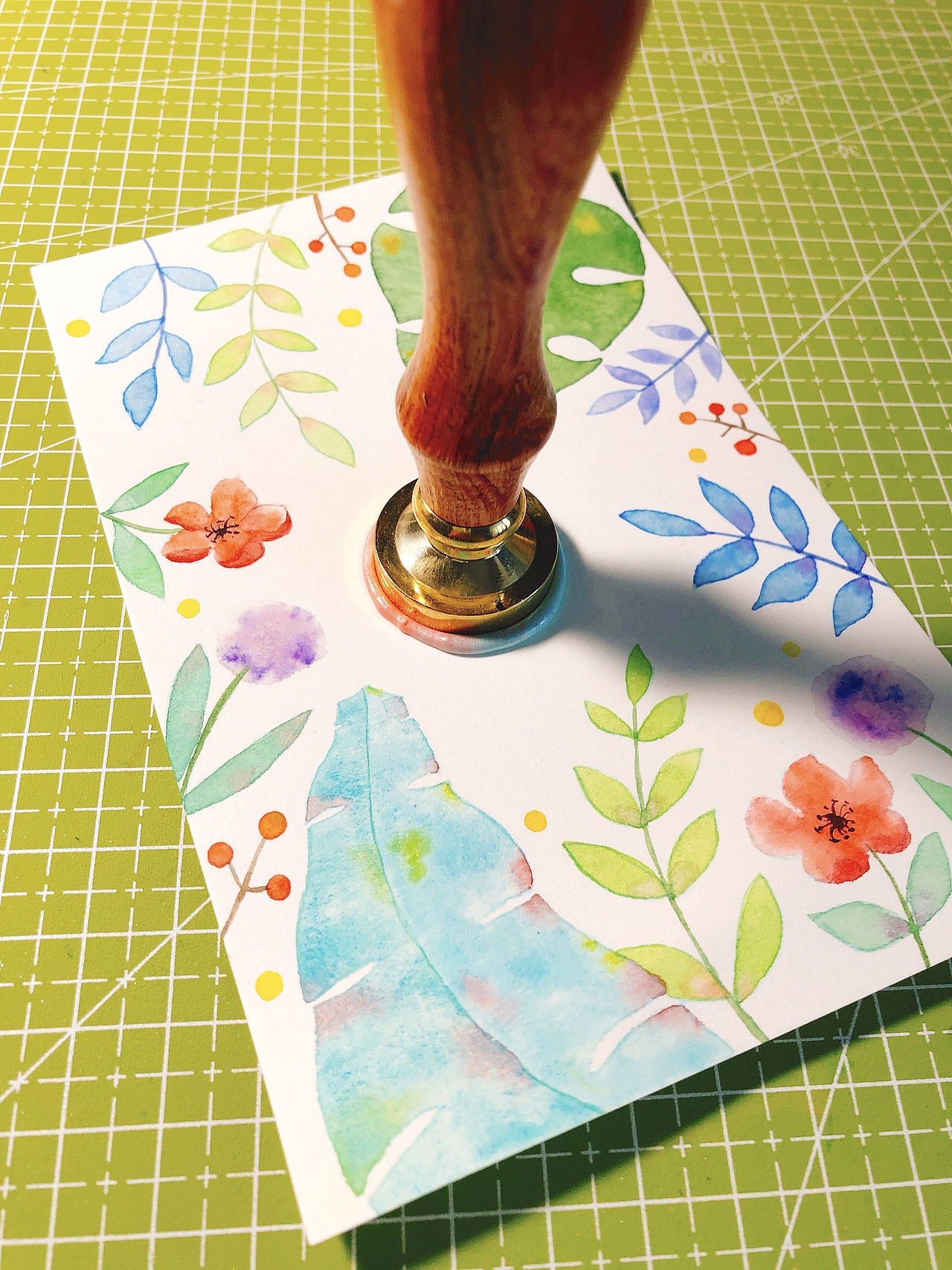 当水彩遇到火漆印章