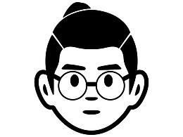 自制一枚noritake极简插画风格的头像