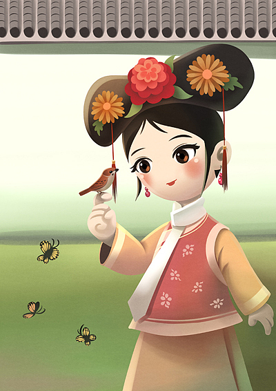 少數(shù)民族插畫 1（圖ZODkxNTU2MTI=） - 創(chuàng)作習(xí)作 - 站酷設(shè)計(jì)師烏蘭鐵木1993原創(chuàng)素材 - 站酷ZCOOL