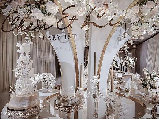 为西溪喜来登设计婚礼主蛋糕