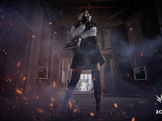 《绝地求生：大逃杀》吃鸡少女coser