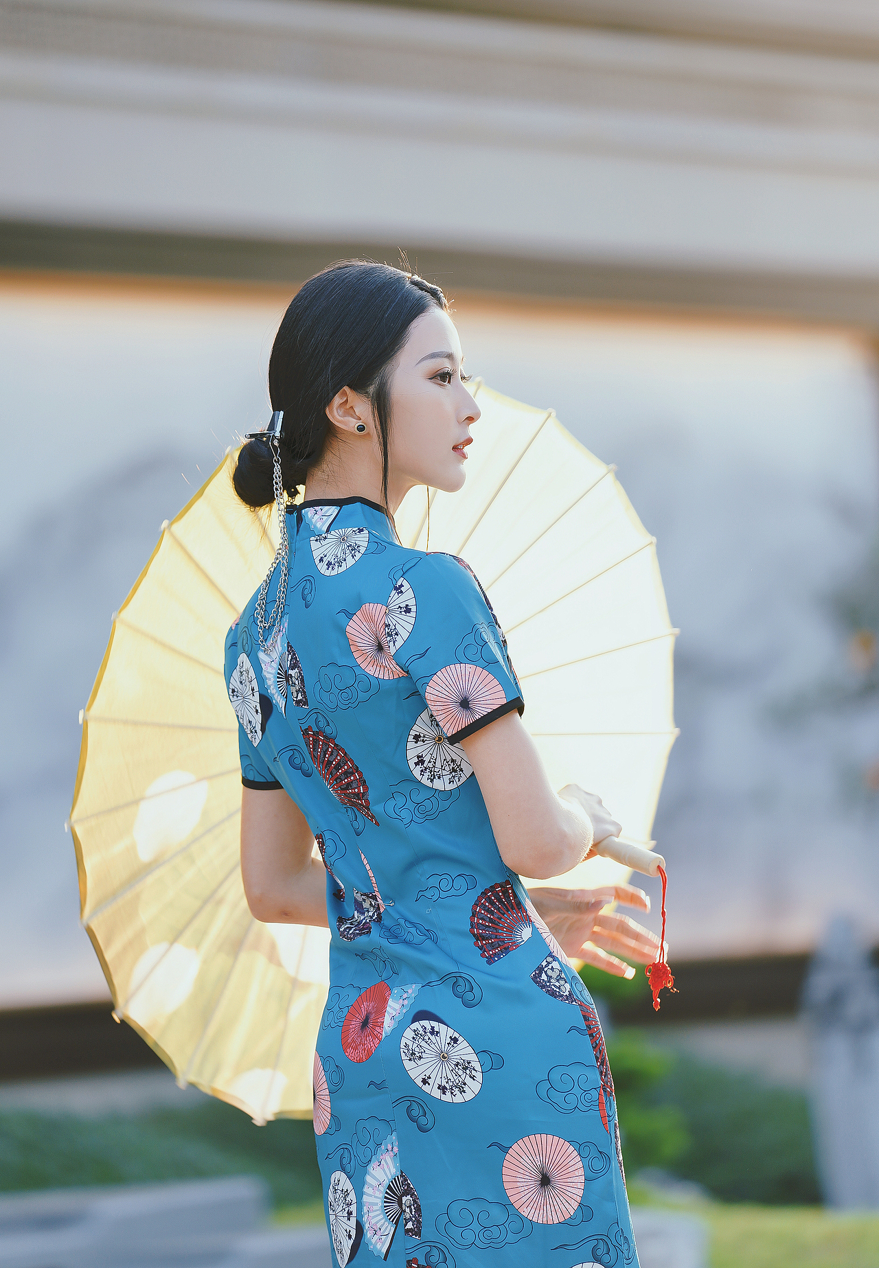 旗袍人像 中国风人像摄影 (模特:小乔 2021年11月14日 佛山建发.