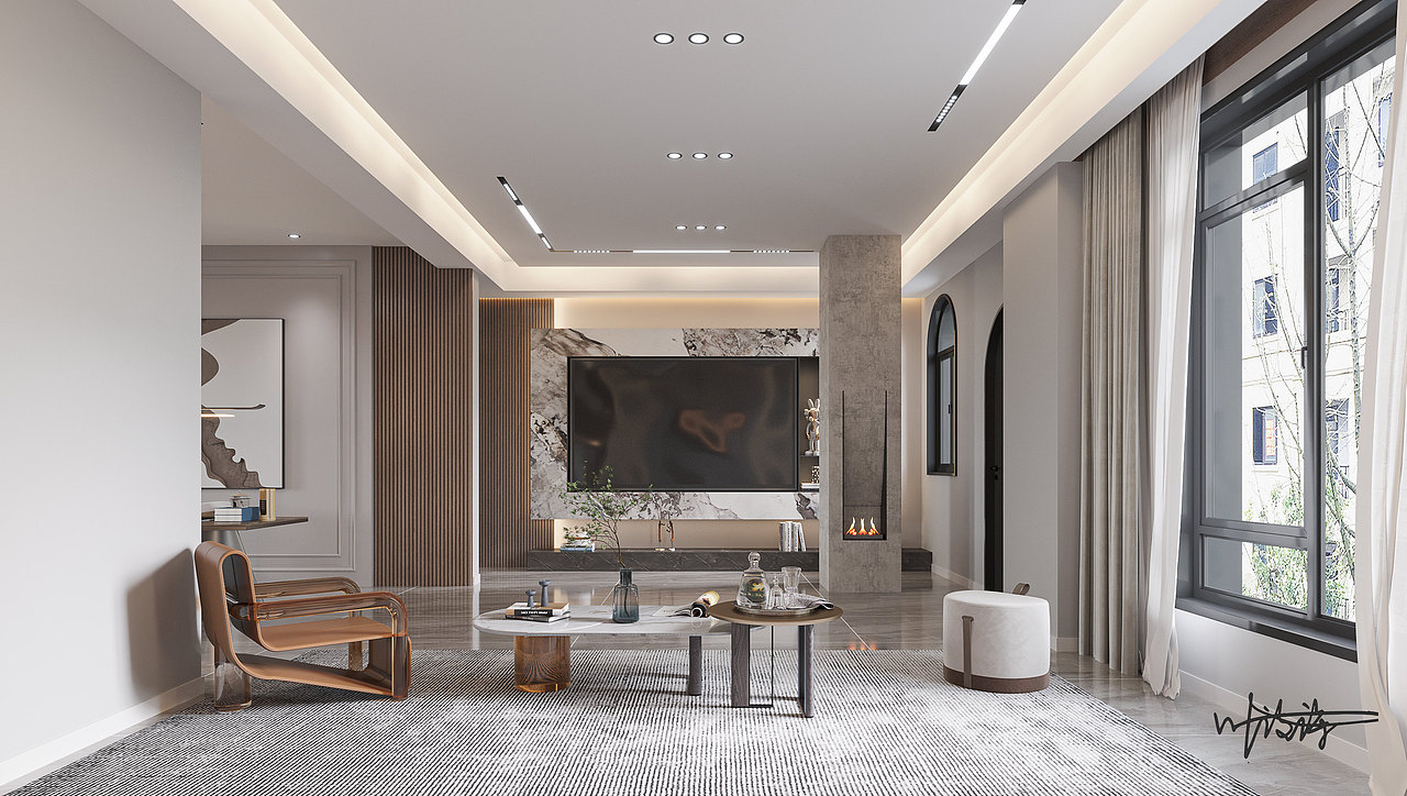 现代轻奢别墅|这样才叫低调奢华有内涵！（图ZMjc4Mzc1NDg4） - 家装设计 - 站酷设计师诗诗小仙女原创素材 - 站酷ZCOOL
