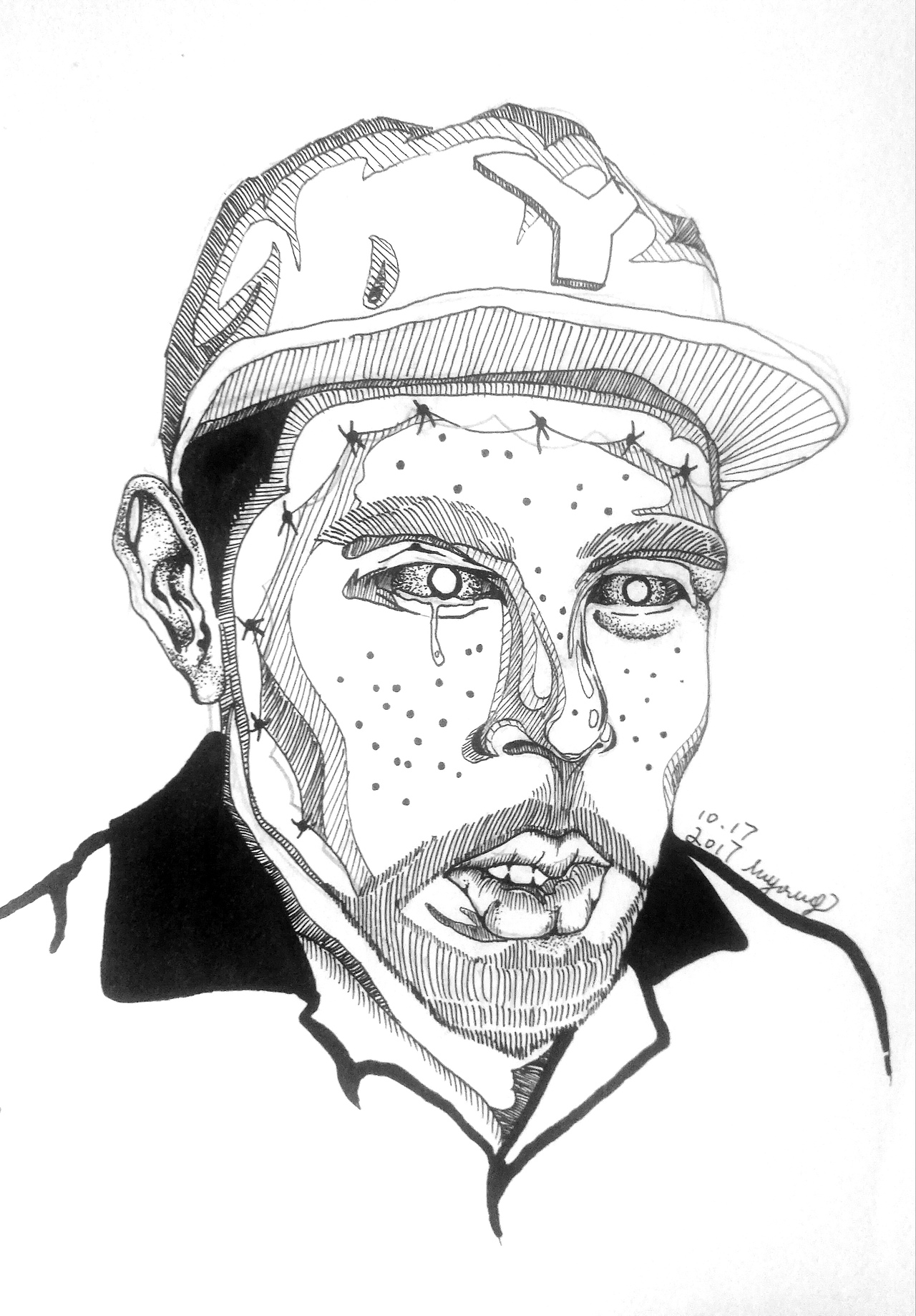 黑白波普风人物