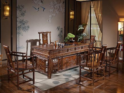 长沙实木家具产品拍照淘宝详情图主图设计