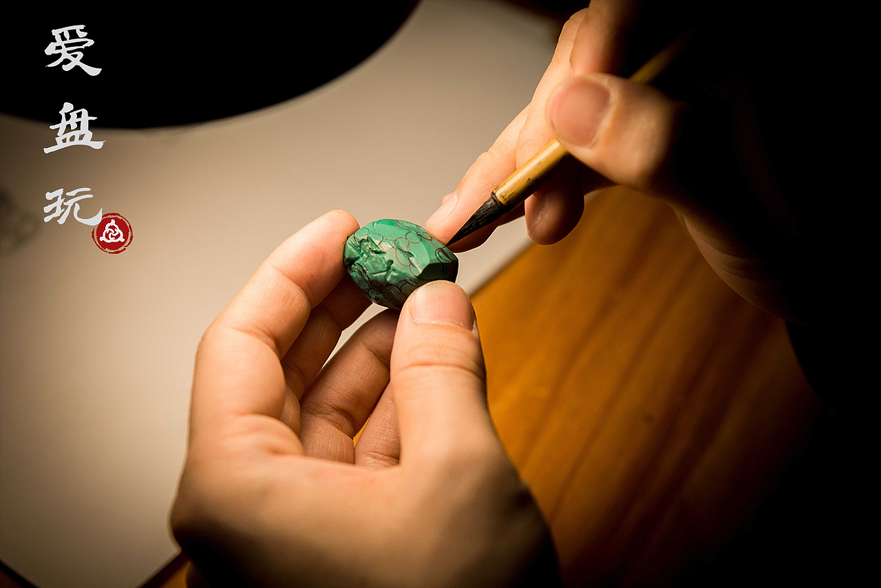 爱盘原创绿松石雕刻·吃货貔貅（图ZMTk5MjcwNjY4） - 工艺品设计 - 站酷设计师爱盘玩原创素材 - 站酷ZCOOL