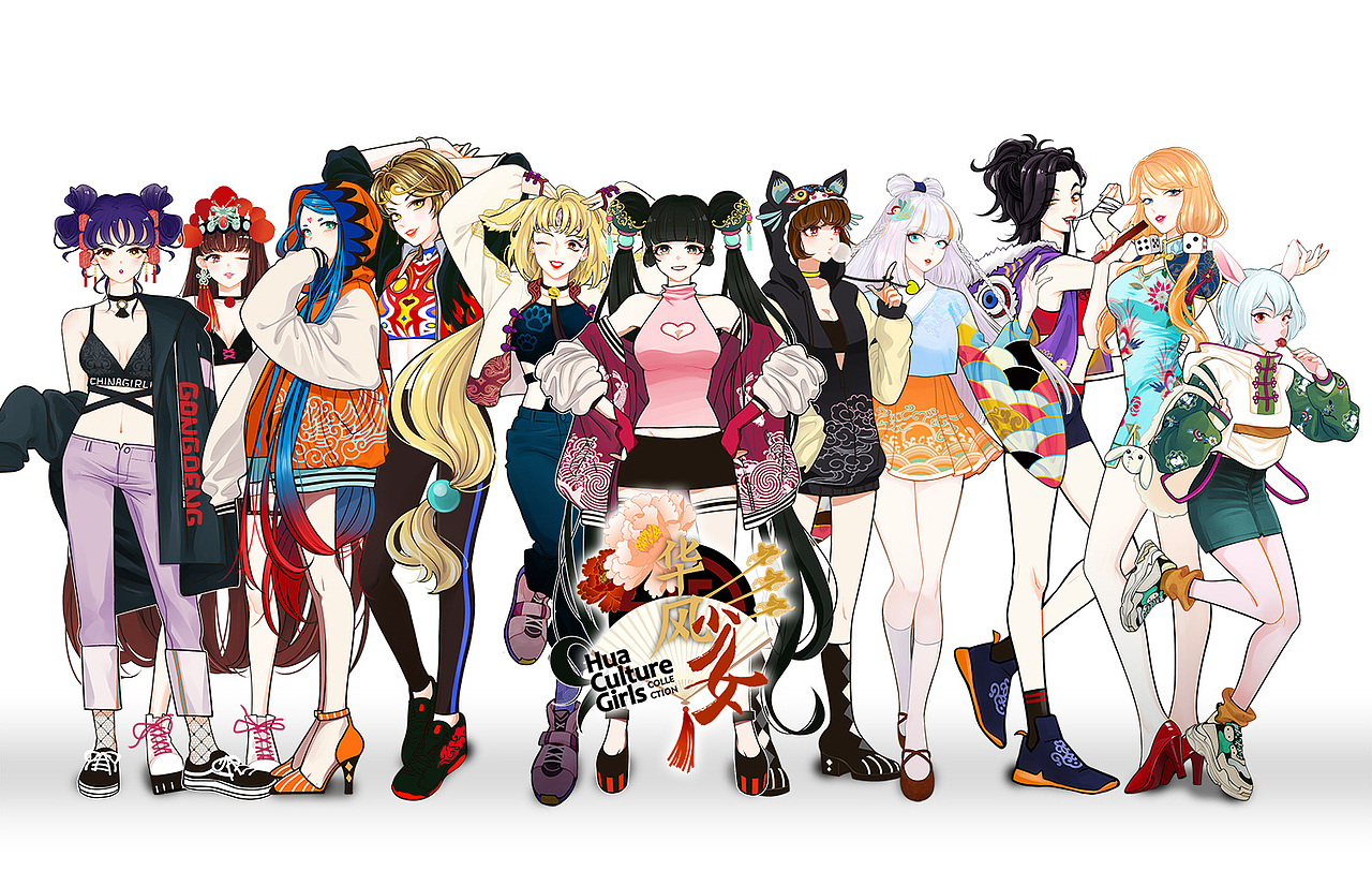 华风少女中华元素拟人大图集