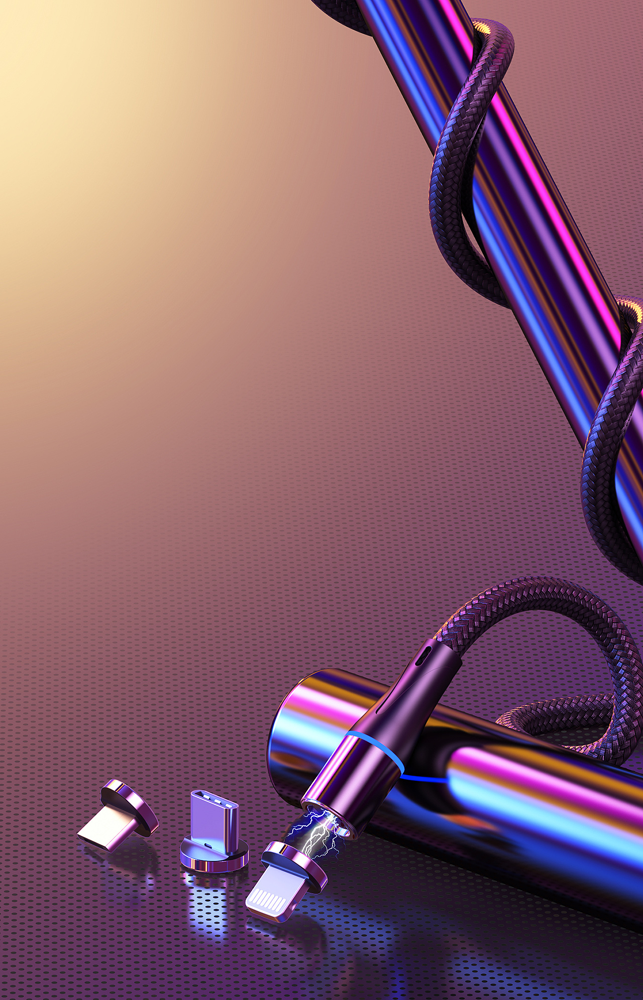 KS渲染:磁吸数据线