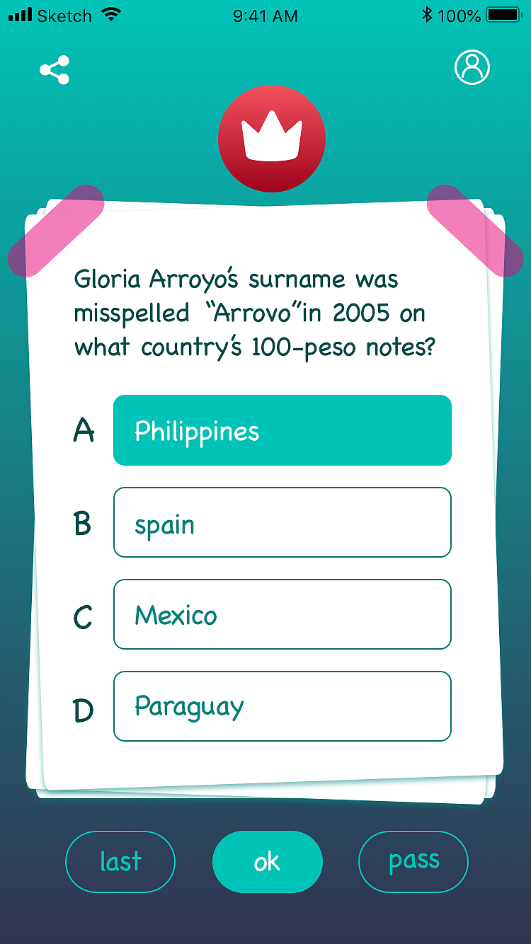 trivia quiz pro（图ZMTUxMDMyMjU2） - APP界面 - 站酷设计师果盘儿原创素材 - 站酷ZCOOL