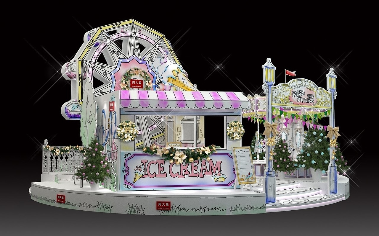周大福 华西区 巡展 展示展览 美陈