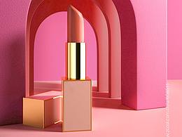 彩妝口紅建模渲染