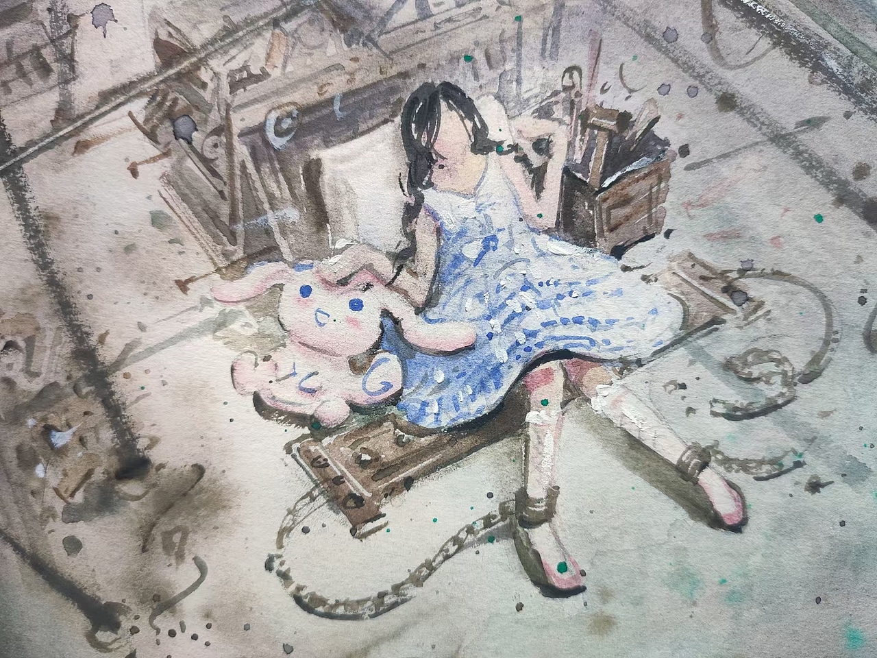 时间的囚笼（图ZMzE2NTQwMTI0） - 绘画 - 站酷设计师思思思思思的思原创素材 - 站酷ZCOOL