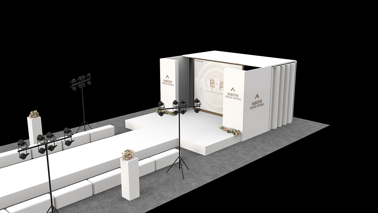 简单走秀t台舞台设计