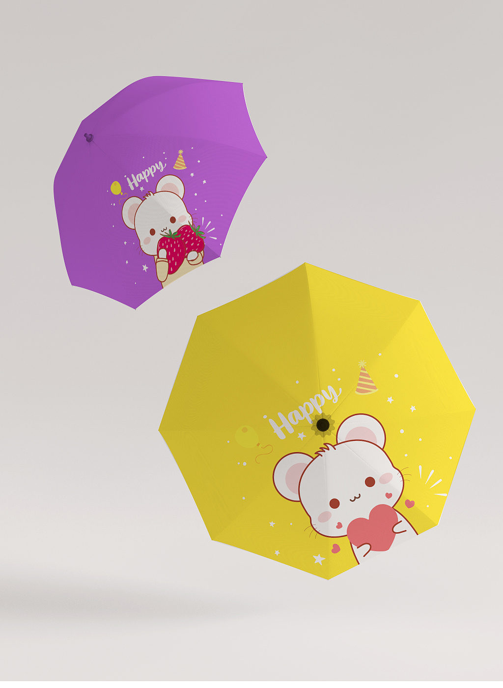 鼠图案雨伞杯子t恤印ip可授权出周边产品