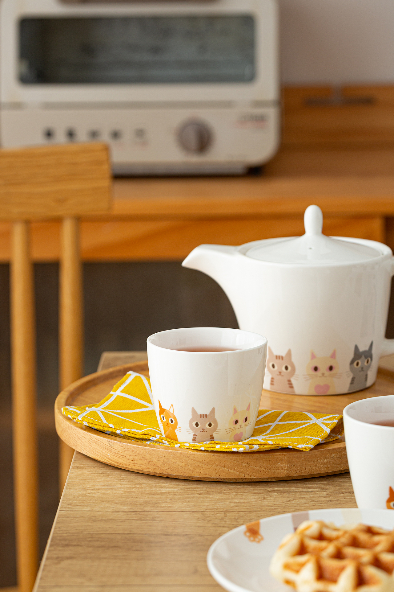 电商摄影|国产大眼猫系列餐具茶具