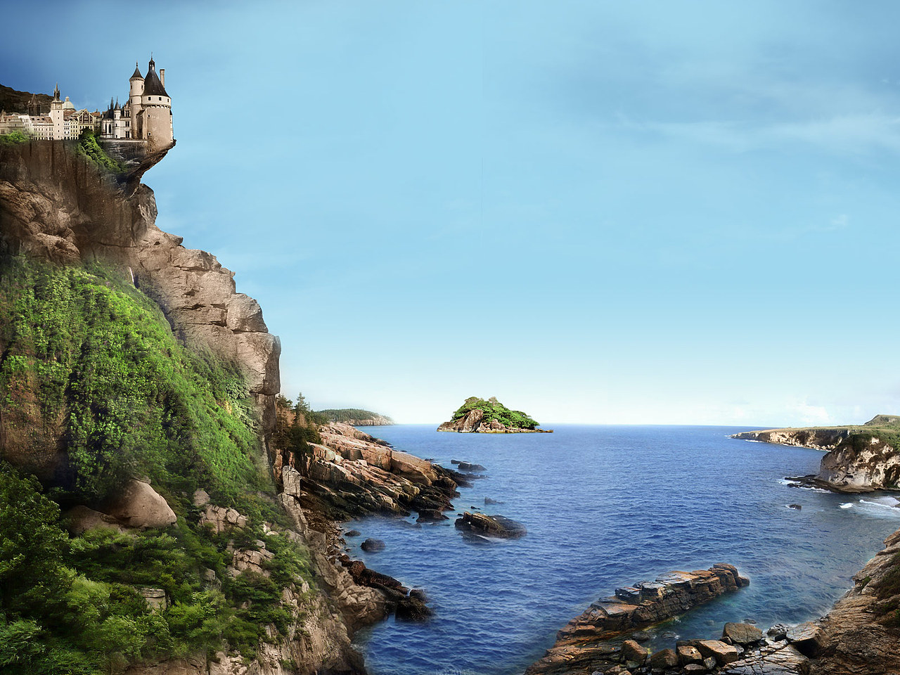 ps合成风景练习