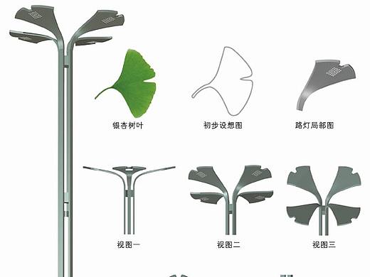 12米银杏叶文化元素景观灯世博光电生产厂家